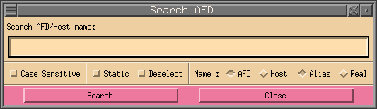 [Search and select AFD dialog]